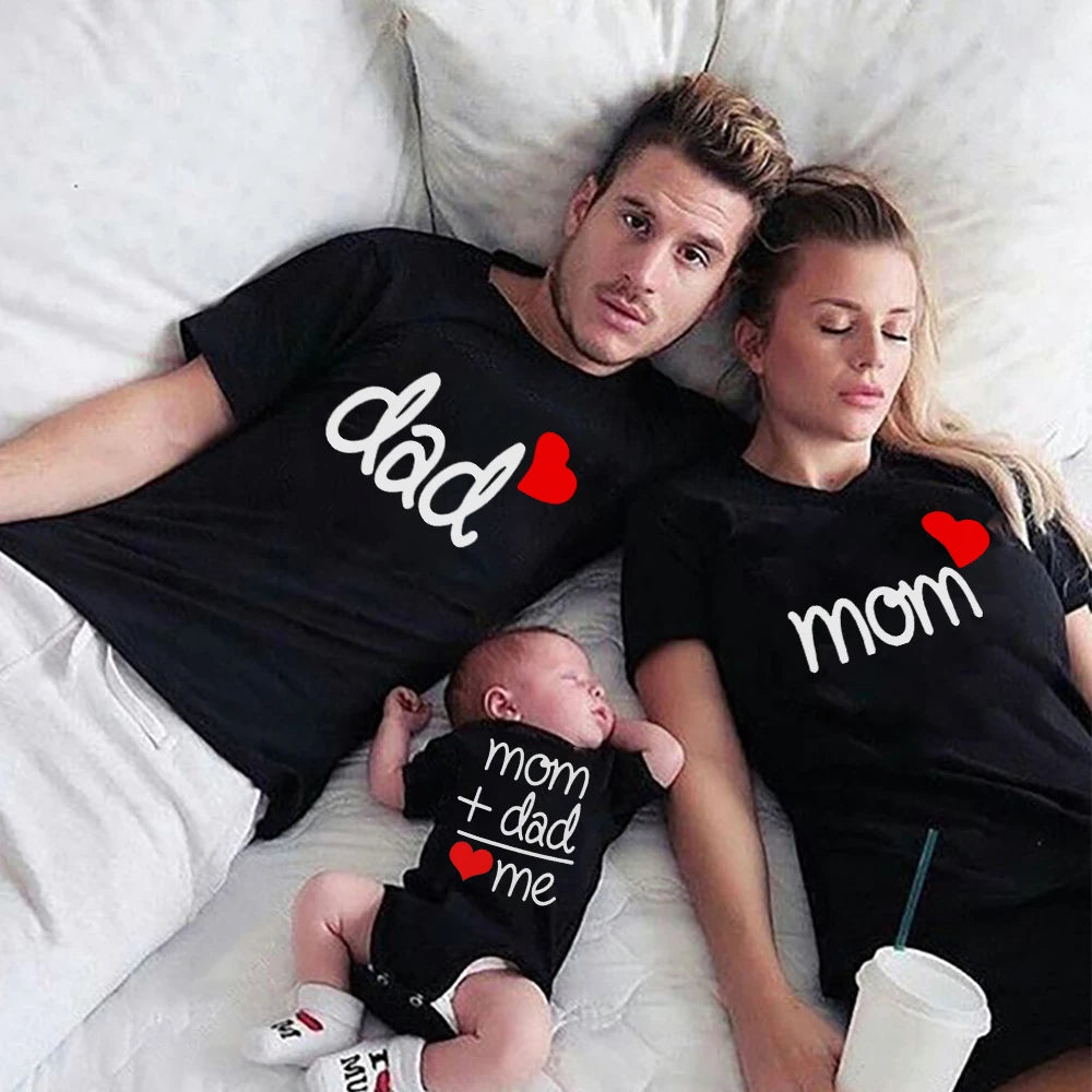 Dad, Mom, and Me Family Matching T-Shirt