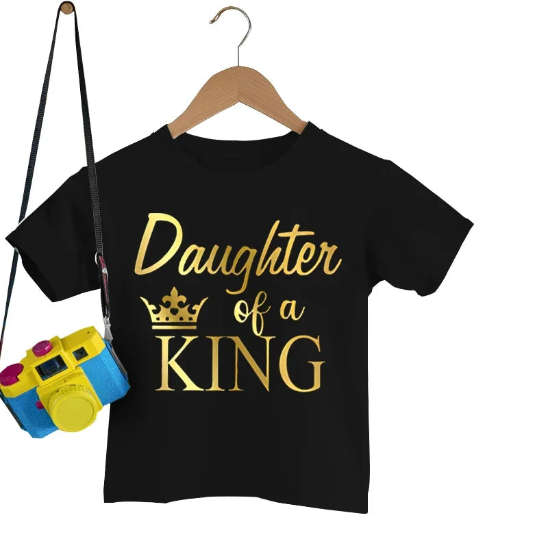 Father of a Princess & Daughter of a King Matching T-Shirts