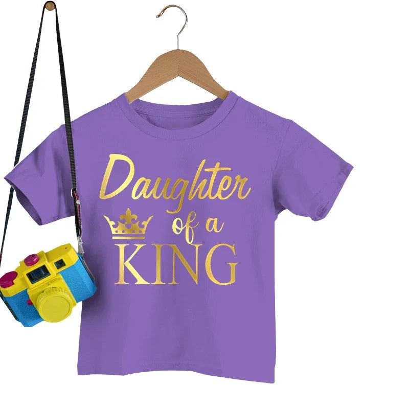 Father of a Princess & Daughter of a King Matching T-Shirts