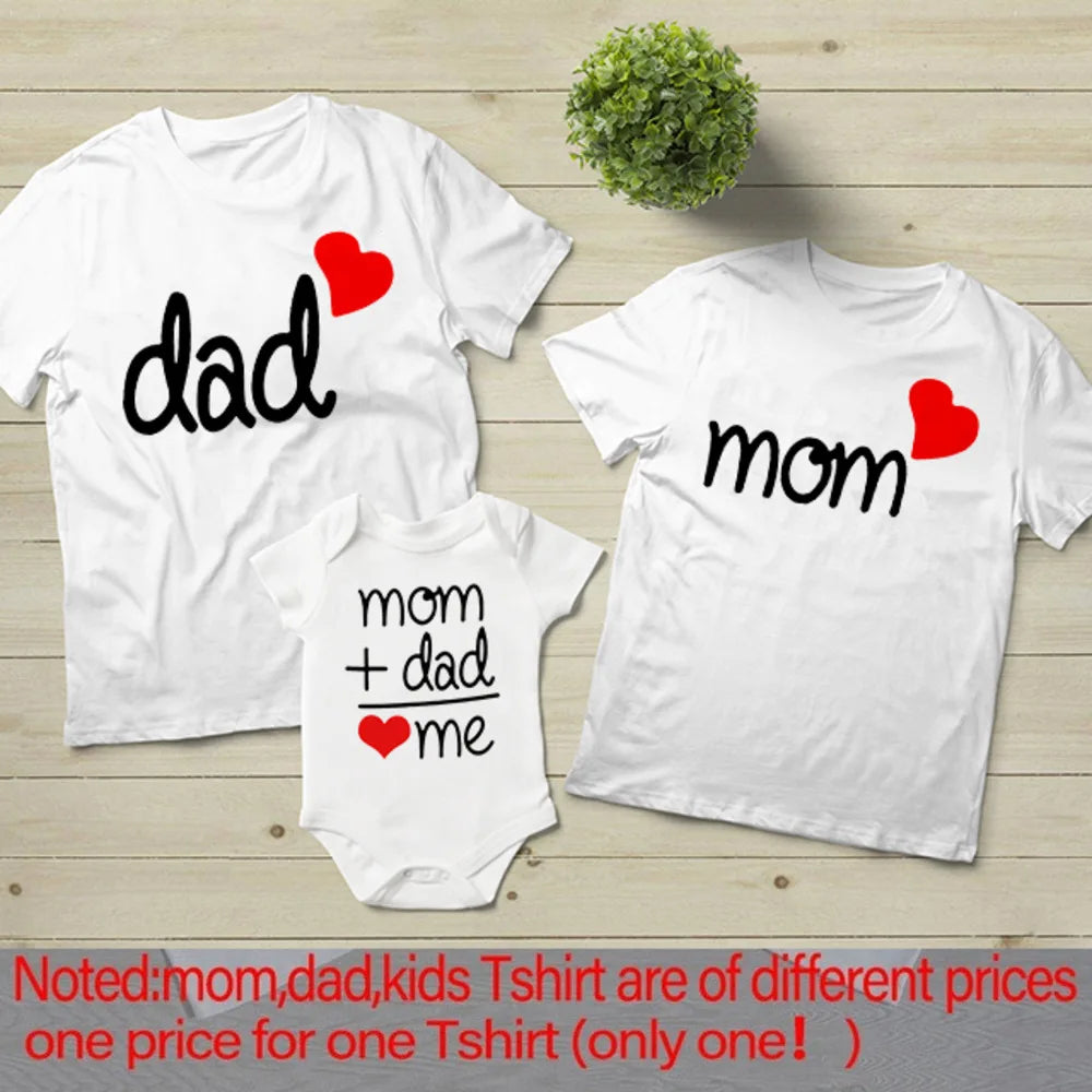 Dad, Mom, and Me Family Matching T-Shirt