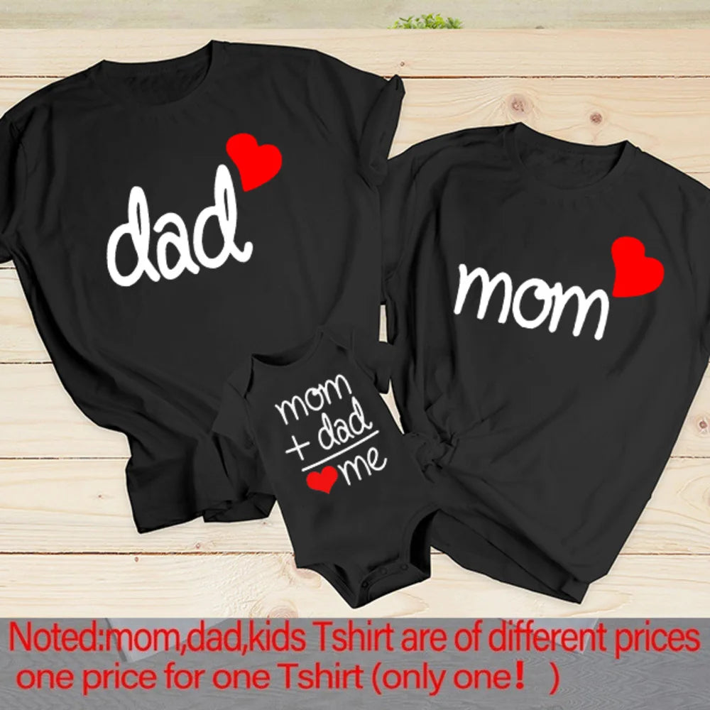 Dad, Mom, and Me Family Matching T-Shirt