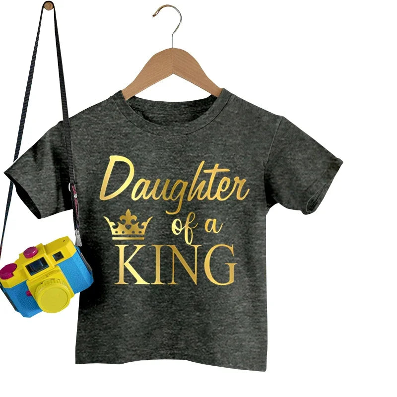 Father of a Princess & Daughter of a King Matching T-Shirts