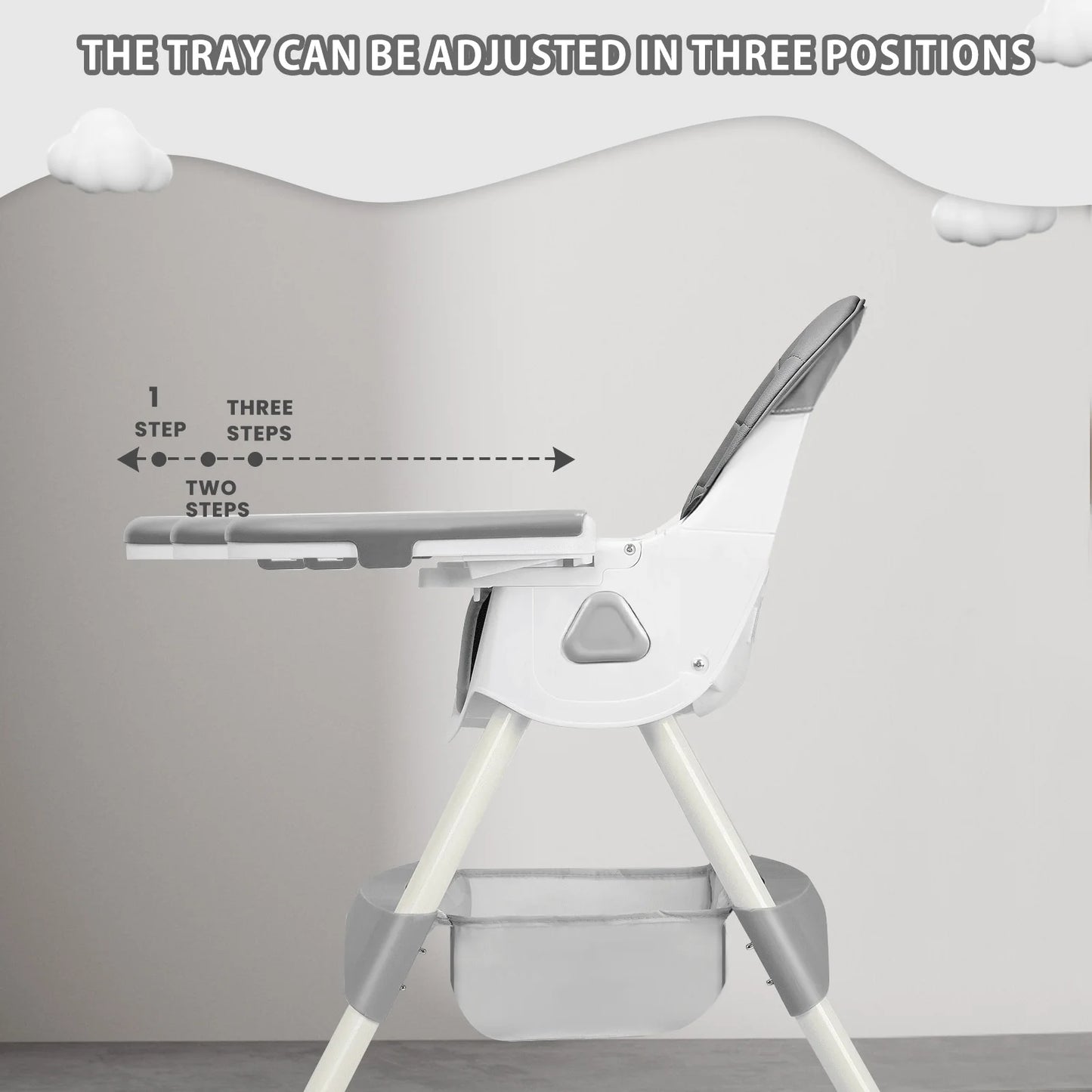 Foldable Baby High Chair – Safe, Comfortable & Easy to Clean! 🍼