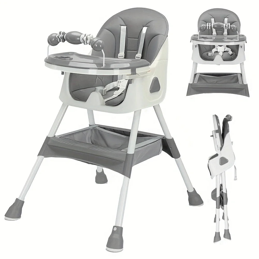 Foldable Baby High Chair – Safe, Comfortable & Easy to Clean! 🍼